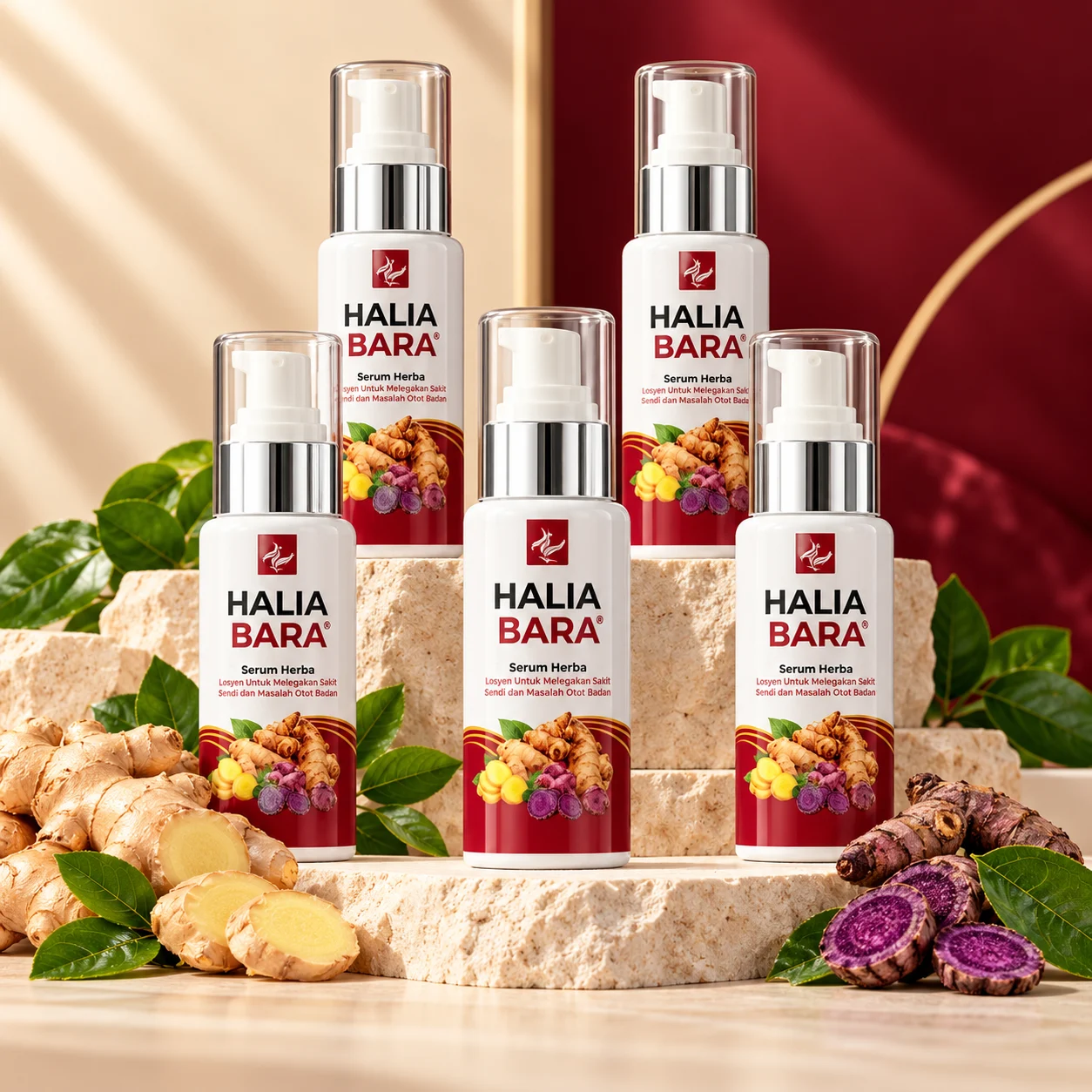 Pakej Combo Jimat: 5 botol Halia Bara